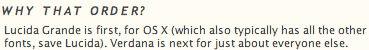 Some text set in Lucida Grande as it appears in the OSX operating system.